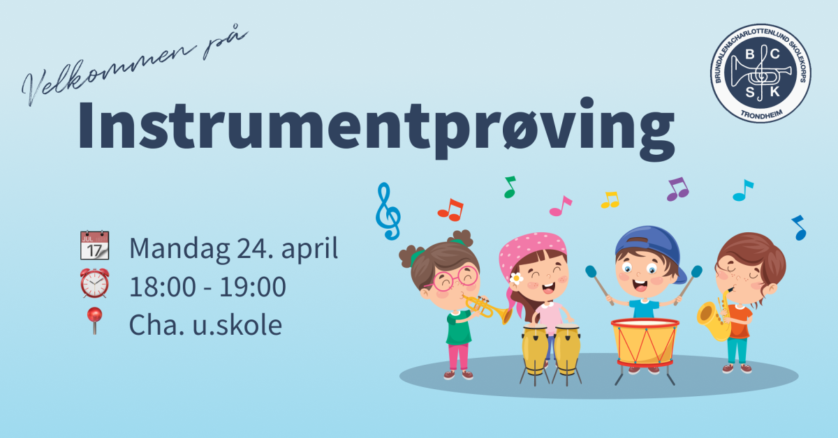 Velkommen på instrumentprøving